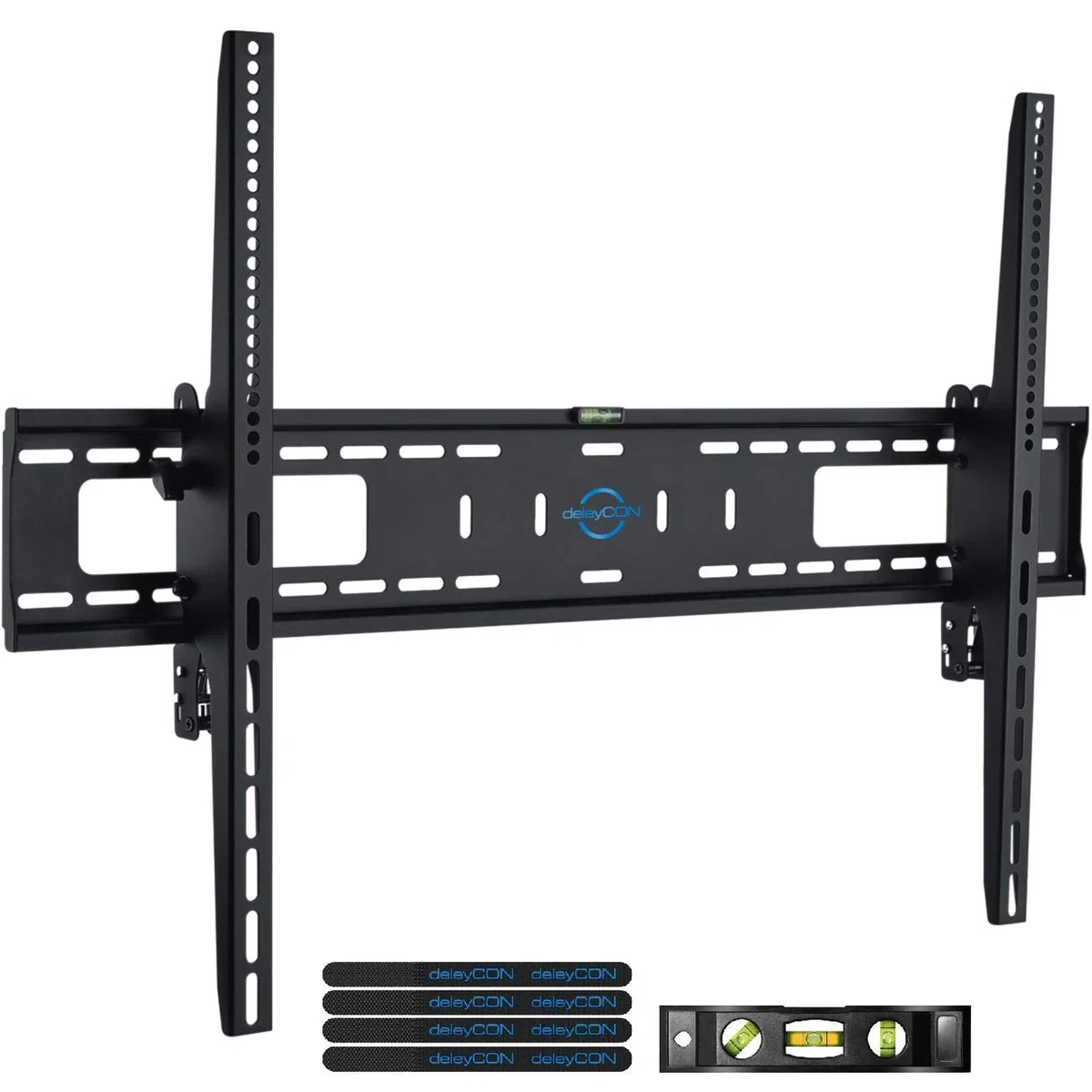 deleyCON Supporto Parete Universale per TV 60"-100" Pollici (152-254cm) Inclinabile 75Kg & VESA 900x600 Televisione Plasma LCD LED OLED TFT CURVED