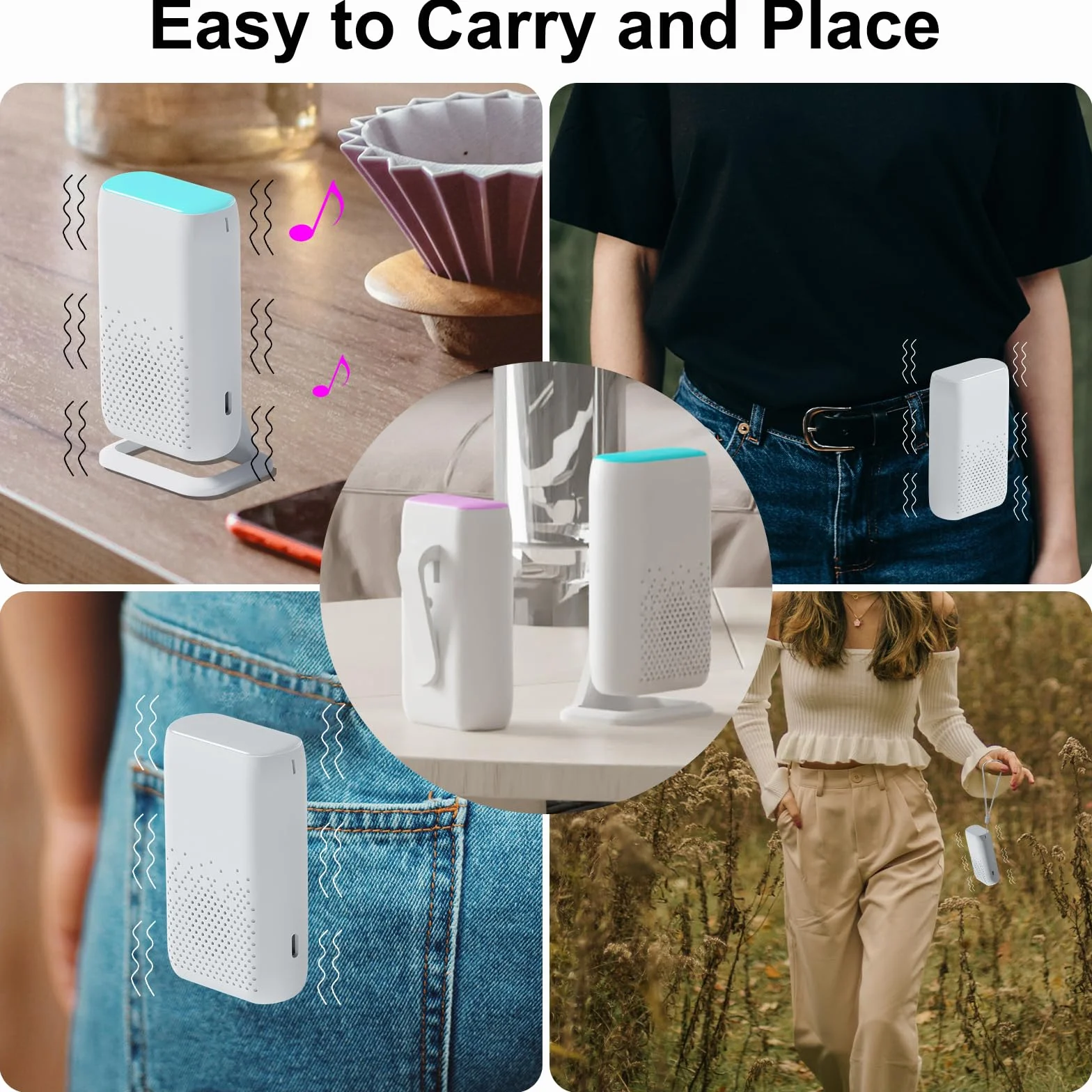 Pulsante di Chiamata di Emergenza Wireless per Anziani, Allarme Pager a Vibrazione Caregiver Pager Allarme Cercapersone per Anziani Bambini (1 in 1)