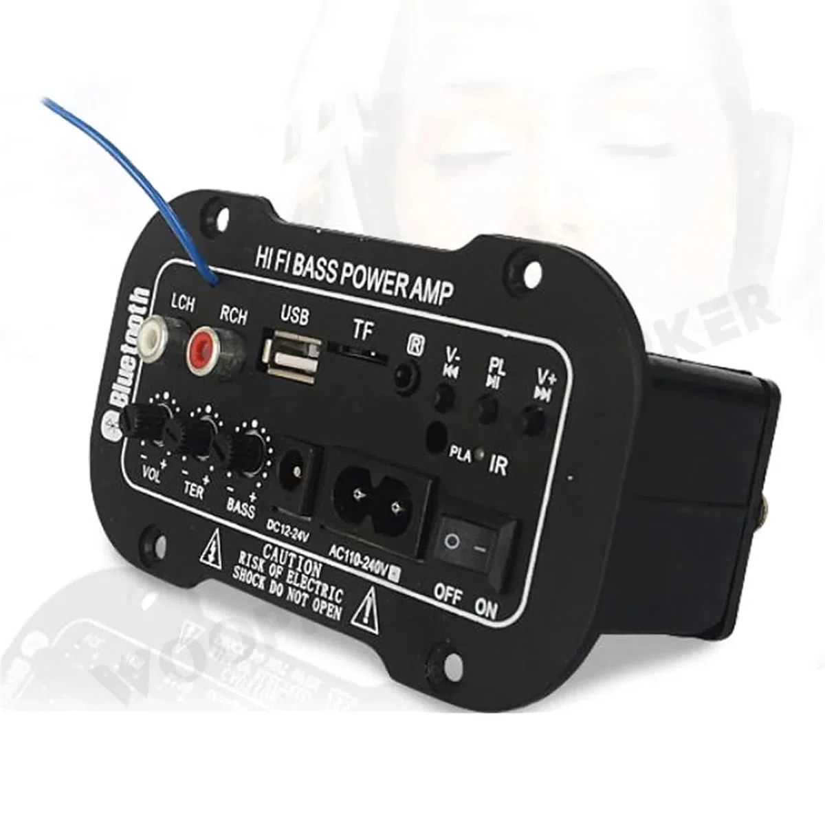 Woopker Scheda di decodifica amplificatore digitale 25-30W Amplificatore audio Fai da te USB Radio FM Lettore TF Subwoofer per auto