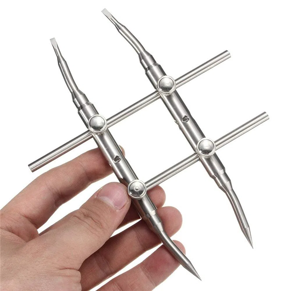 Chiave per obiettivo, in acciaio inox, chiave curva per fotocamera DSLR, telescopi, strumenti di riparazione