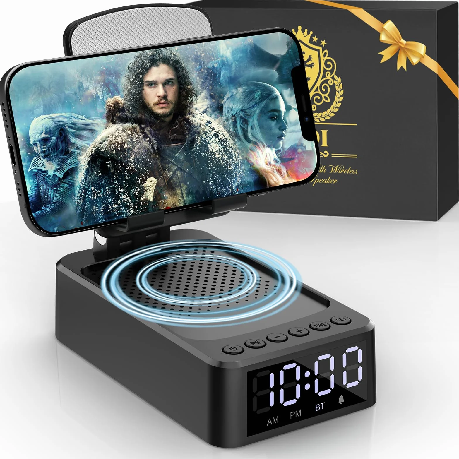 ZOOI Regalo Attrezzo Multifunzione per Uomo Anniversario e Compleanno, Idee Originali per Secret Santa, Altoparlante Bluetooth con Supporto