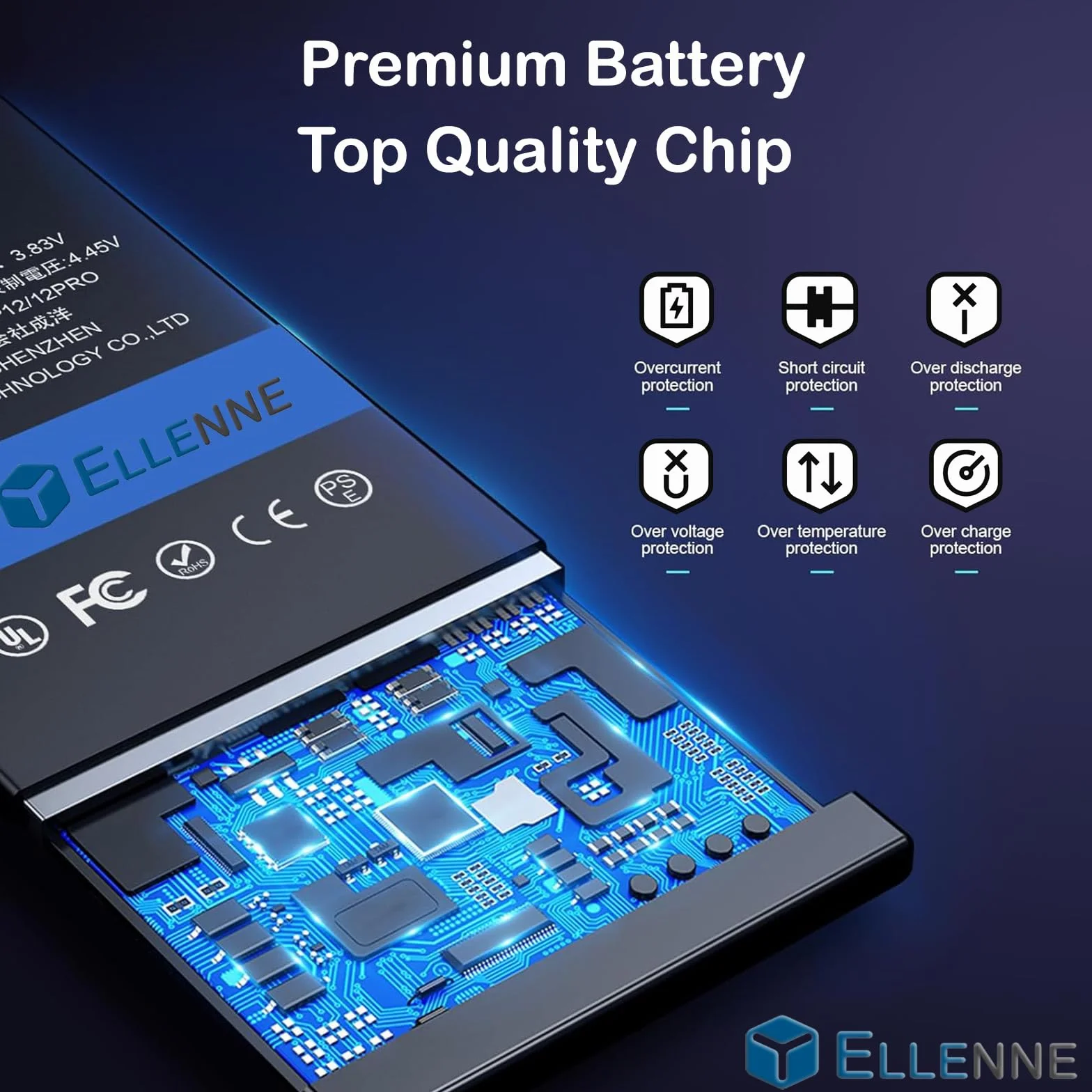 ELLENNE BATTERIA COMPATIBILE CON IPHONE 11 PRO MAX 3964MAH+ KIT CACCIAVITI | Batteria per iPhone 11 Pro Max da 3964mAh - Nuova con Kit attrezzi per lo smontaggio