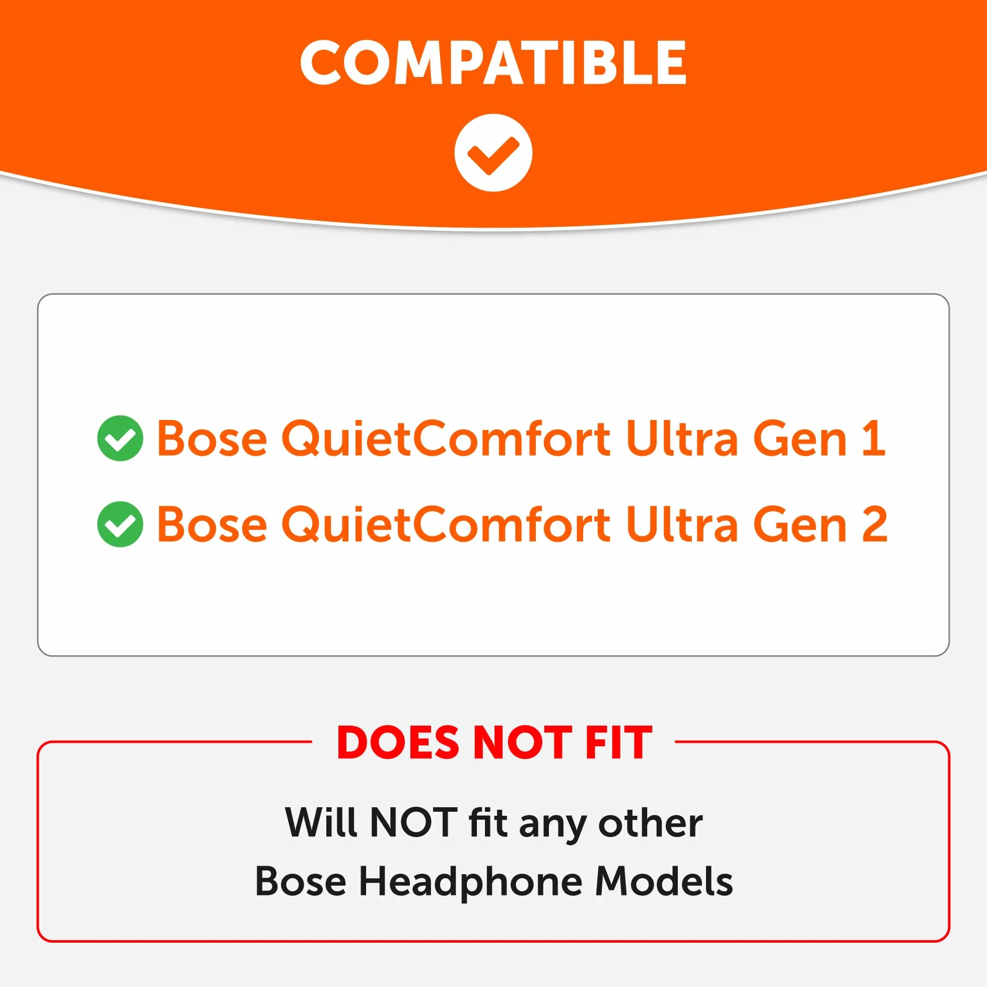 WC PadZ QC Ultra – Cuscinetti auricolari di ricambio aggiornati compatibili con Bose QuietComfort Ultra Gen 1 e Gen 2 di Wicked Cushions | Comfort, spessore e durata migliorati | Black