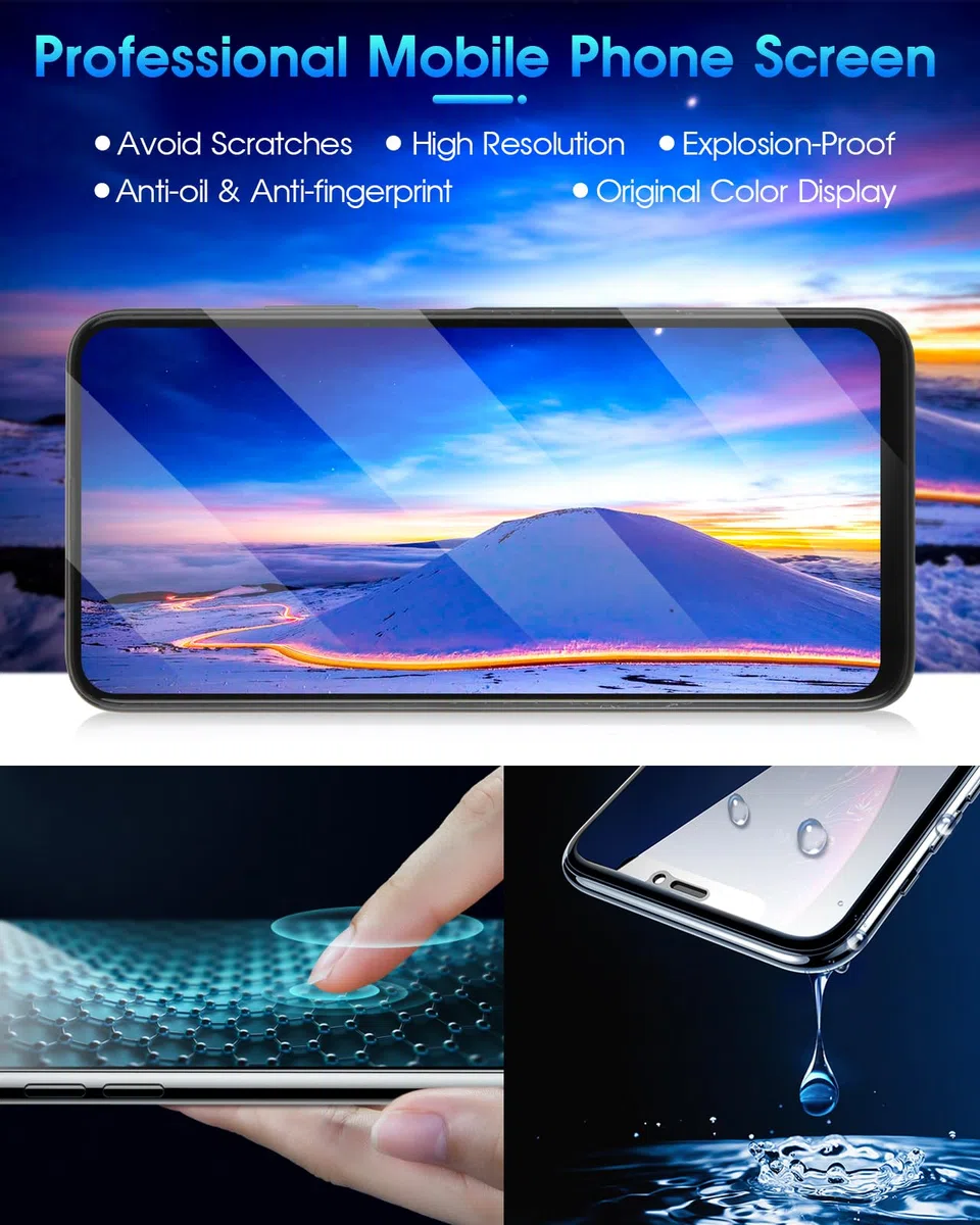 ARSSLY Schermo per Huawei P Smart Z Schermo di Ricambio per Huawei P Smart Z STK-LX1 6.59" LCD Display Touch Digitizer Completo Kit di Riparazione, Nero con Telaio