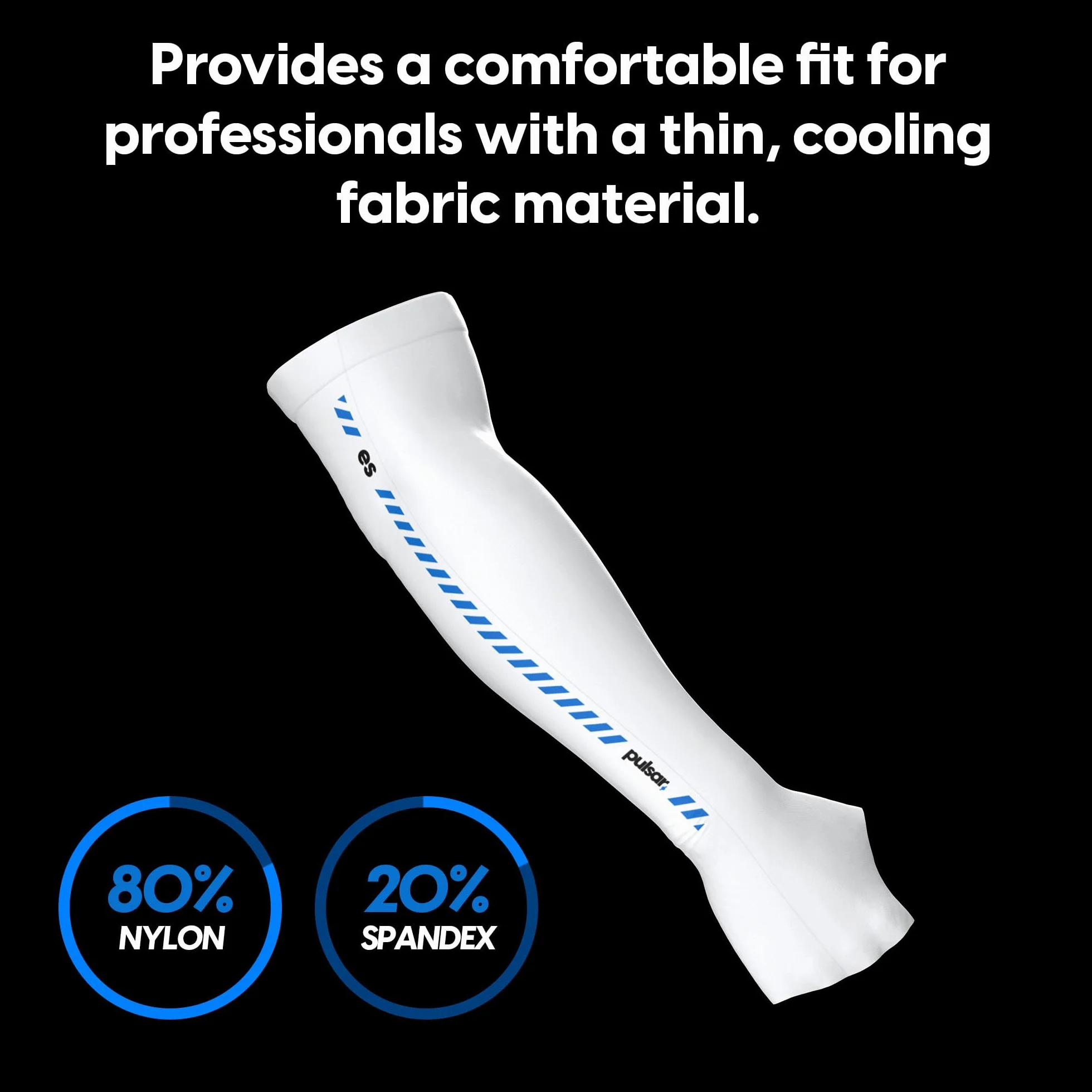 Pulsar Gaming Gears eS Armsleeve Una fascia ad alta resistenza per una maggiore messa a fuoco, riduce l'affaticamento (Palm Long, Bianco, L)