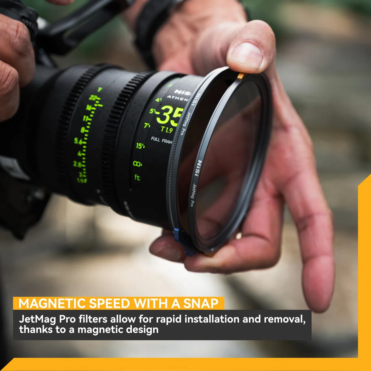 NiSi 82mm JetMag Pro Magnetic Black Mist 1/4 Filtro magnetico per diffusione Promist Efficace per fotocamera (da utilizzare con l'anello adattatore JetMag Pro)