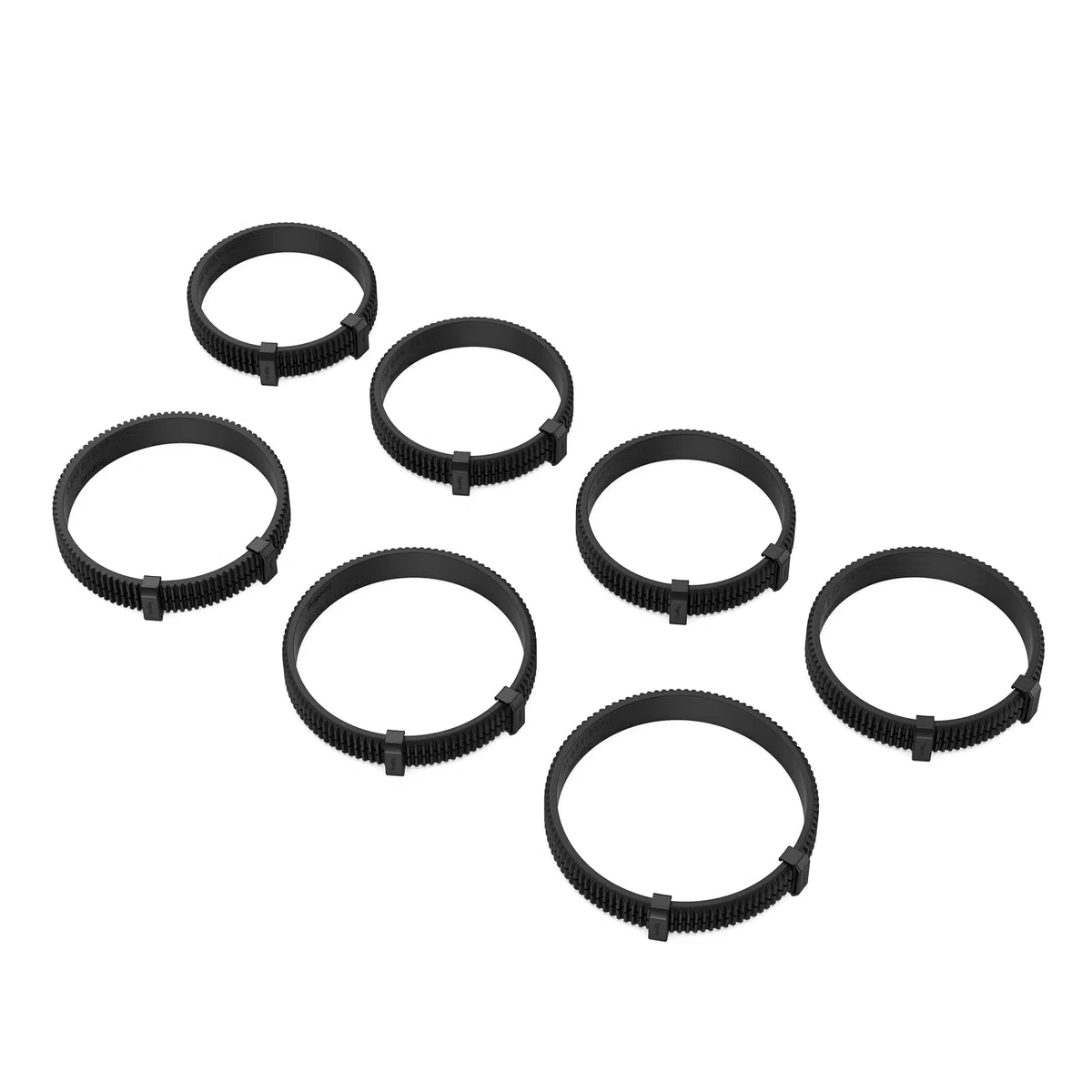 SMALLRIG Seamless Follow Focus Ring Set (7 Pezzi), con AB Stop e Gomma Antiscivolo, Anello Di Messa a Fuoco Standard M0.8, Compatibile con SMALLRIG Follow Focus - 4185