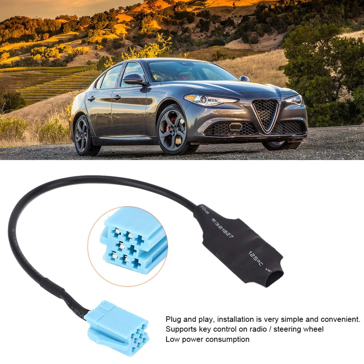 Acouto Adattatore o, Adattatore o per Auto Accessori Radio Stereo Mito/Giulietta/Brera