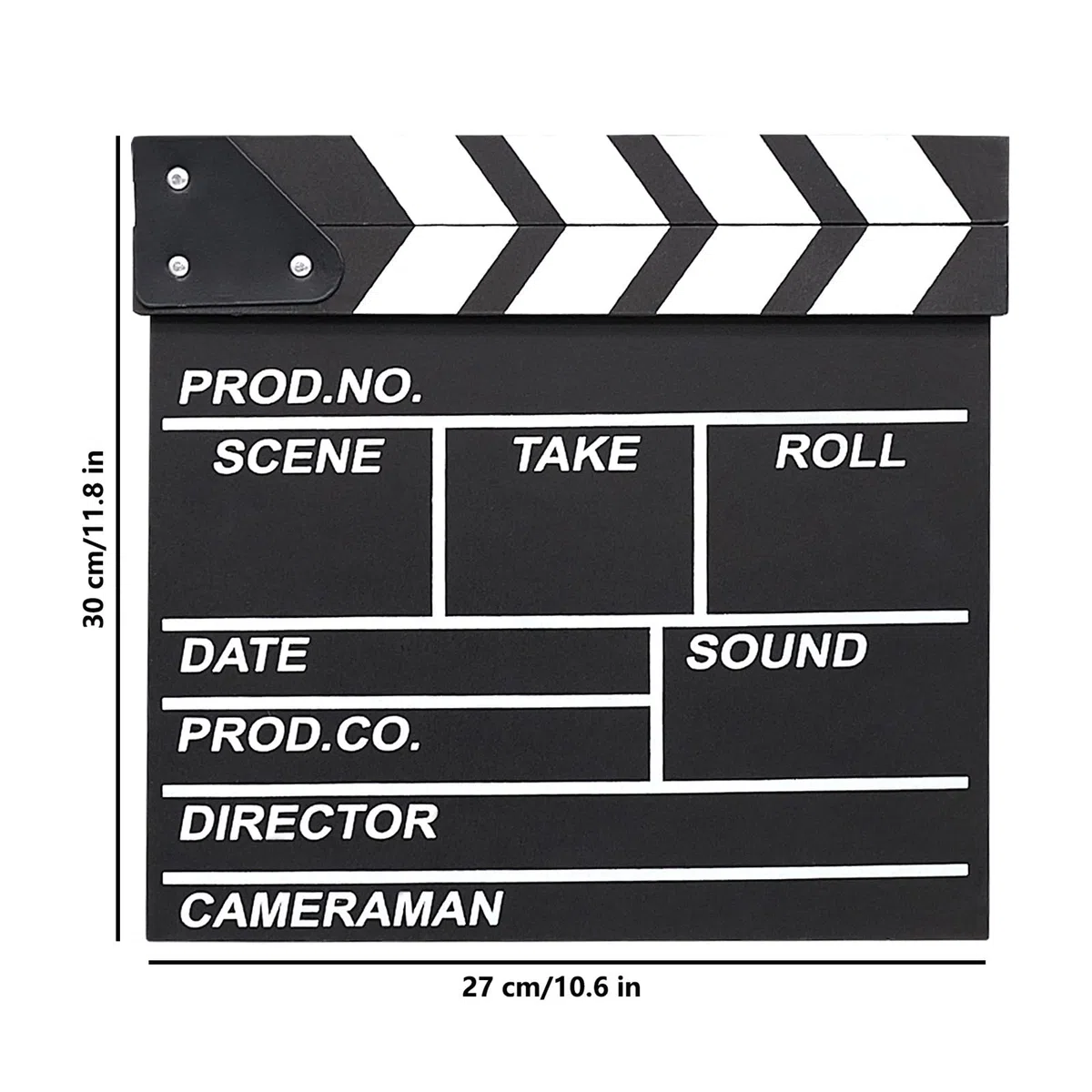 Cinematografico di Film Clapper, Acrilico Film Clapperboard, Cinema Gadget, Accessori Regista, Cinematografico per Programmi TV, Vlog