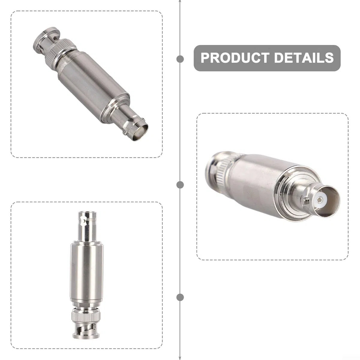 Attenuatore fisso coassiale 5W BNC maschio a femmina DC a 3GHz banda larga 50 Ohm Impedenza (20DB)