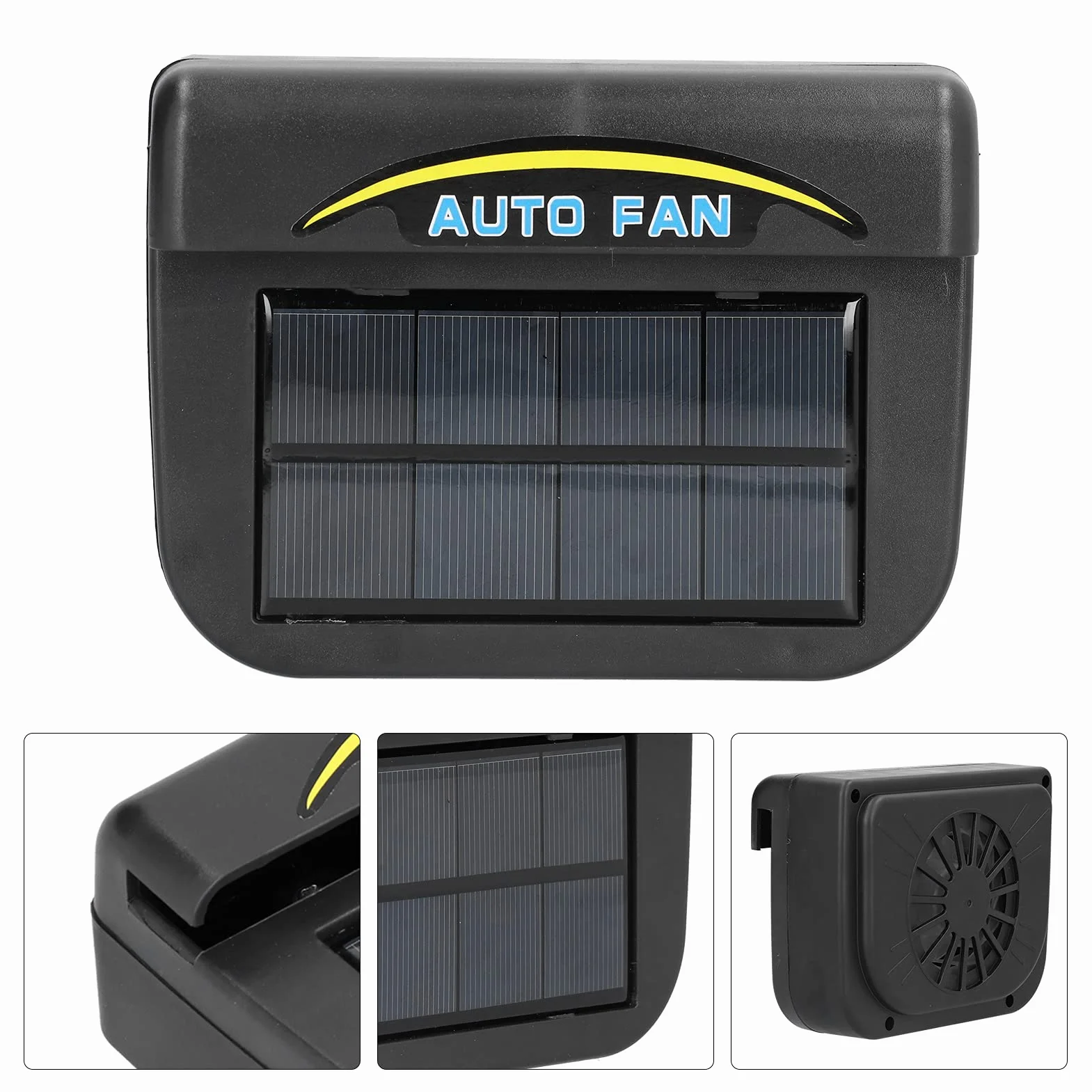 Ventola di Scarico del Veicolo Dispositivo di Ventilazione a Energia Solare Disappannamento Conservazione (Ventilatore per auto solare_grande scheda)