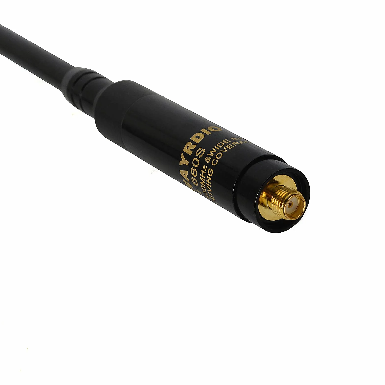 TWAYRDIO Antena telescópica de radioaficionado VHF UHF de Doble Banda (SMA-Female)