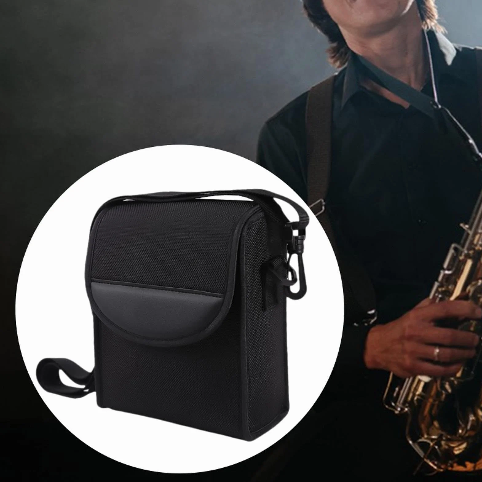 Borsa Porta binocolo, Facile da trasportare, Versatile, in Tessuto Oxford, Custodia Portatile, Robusta per Arrampicata, Birdwatching, Campeggio, Lunghezza 13 Cm