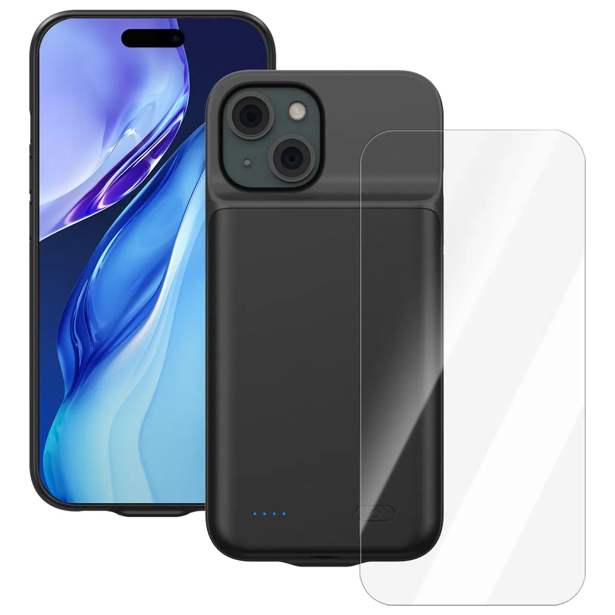 Custodia Batteria per iPhone 15(6.1"),8500mAh 15W Ultra Sottile Cover Batteria Ricaricabile Caricabatterie Power Bank per iPhone 15