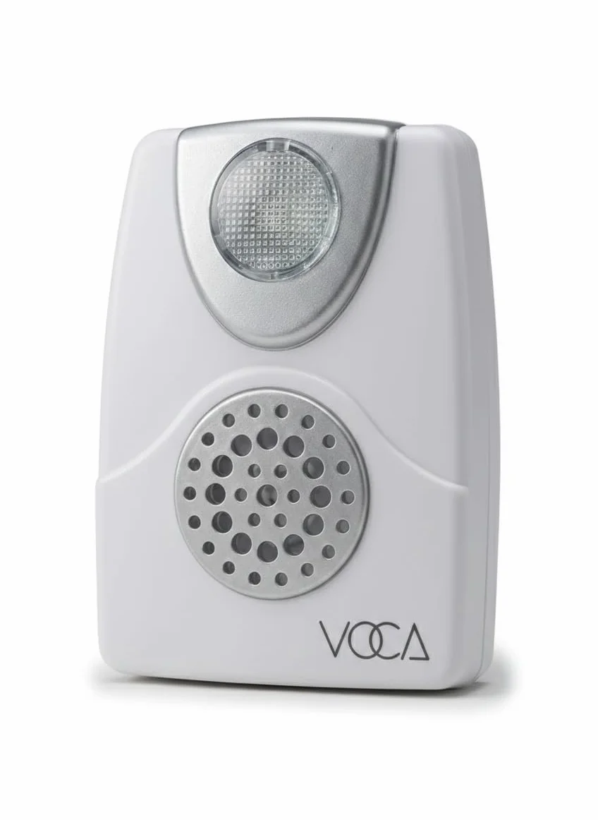 VOCA Amplificatore per suoneria telefonica, potenziamento fino a 105 dB con notifica luce LED per telefoni fissi, montaggio a parete, ideale per ambienti rumorosi e ipoudenti