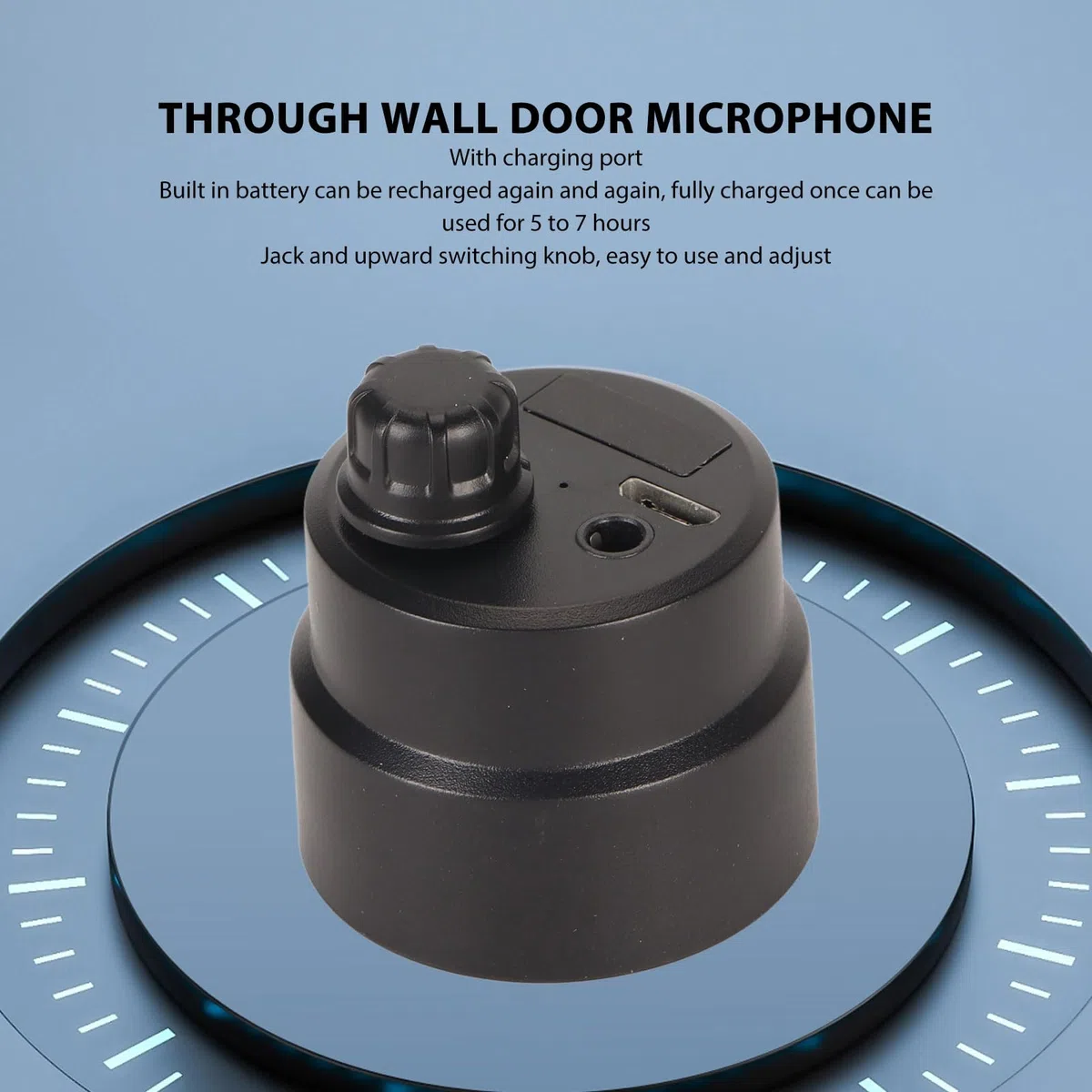 Dispositivo di Ascolto a Parete, Amplificatore del Suono Attraverso le Pareti, Amplificatore di sensibilità Alla Penetrazione Forte 13000X Attraverso la Porta a Muro Microfono