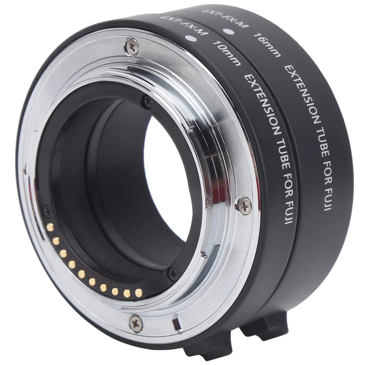 Adattatore tubo di prolunga ravvicinato macro autofocus da 10 mm 16 mm per fotocamera Fuji X Mount, set di tubi di prolunga macro Fuji X Mount, contatti elettronici placcati in
