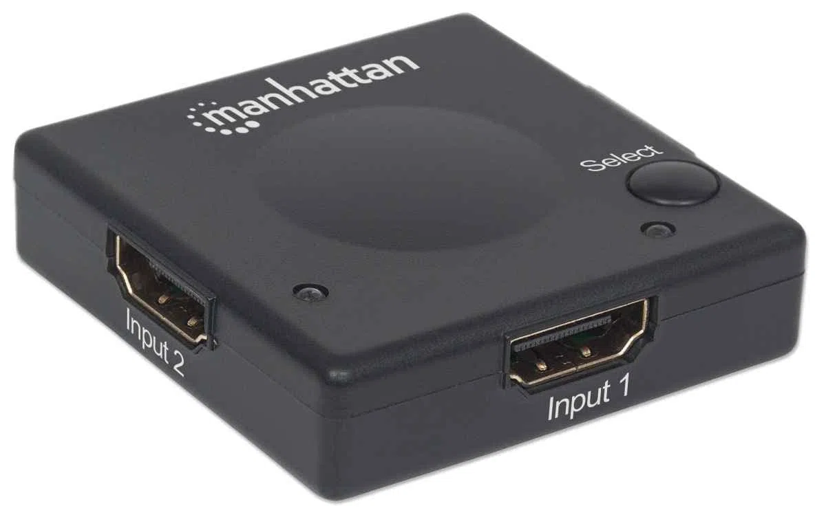 Manhattan 207911 HDMI video switch - Video Switches (HDMI, 1.3b, Black, Plastic, 5 m, 480i,480p,576i,576p,720p,1080i,1080p)
