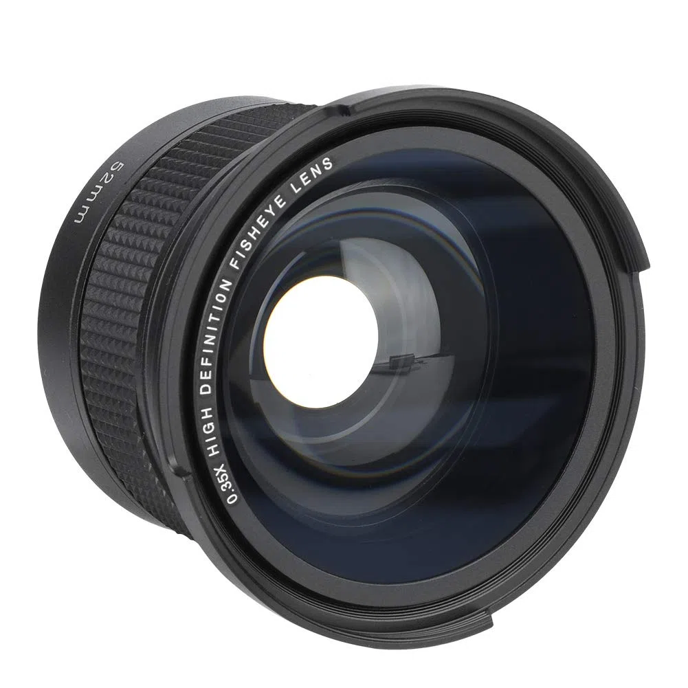 Annadue Obiettivo Grandangolare Fisheye 52mm 0,35X per Fotocamere SLR DSLR, Obiettivo Ultra Grandangolare Fisheye Universale per Fotocamere con Filettatura Obiettivo 52mm