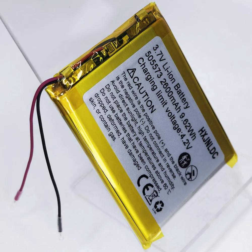 DC 3.7V 2600mah 505573 li-ion Lithium Ion Polymer Battery Replacement per DIY 3.7-5v prodotti della batteria,Luce LED, GPS，tablet PC