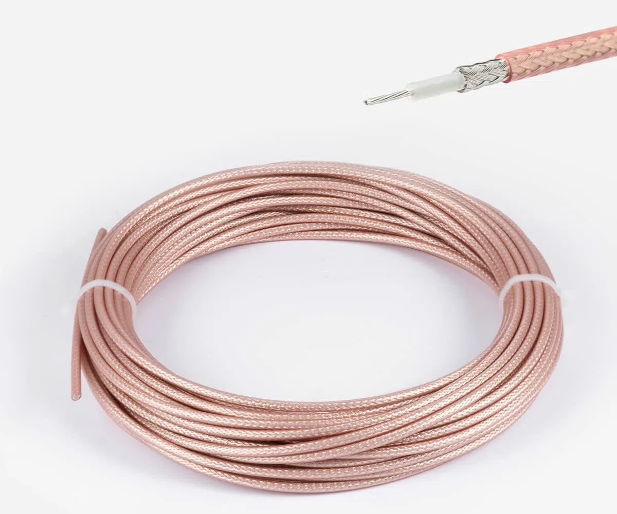 Vecys Cavo RG316 a Bassa Perdita Cavo Coassiale RF 50ohm 32.8FT/10M Marrone