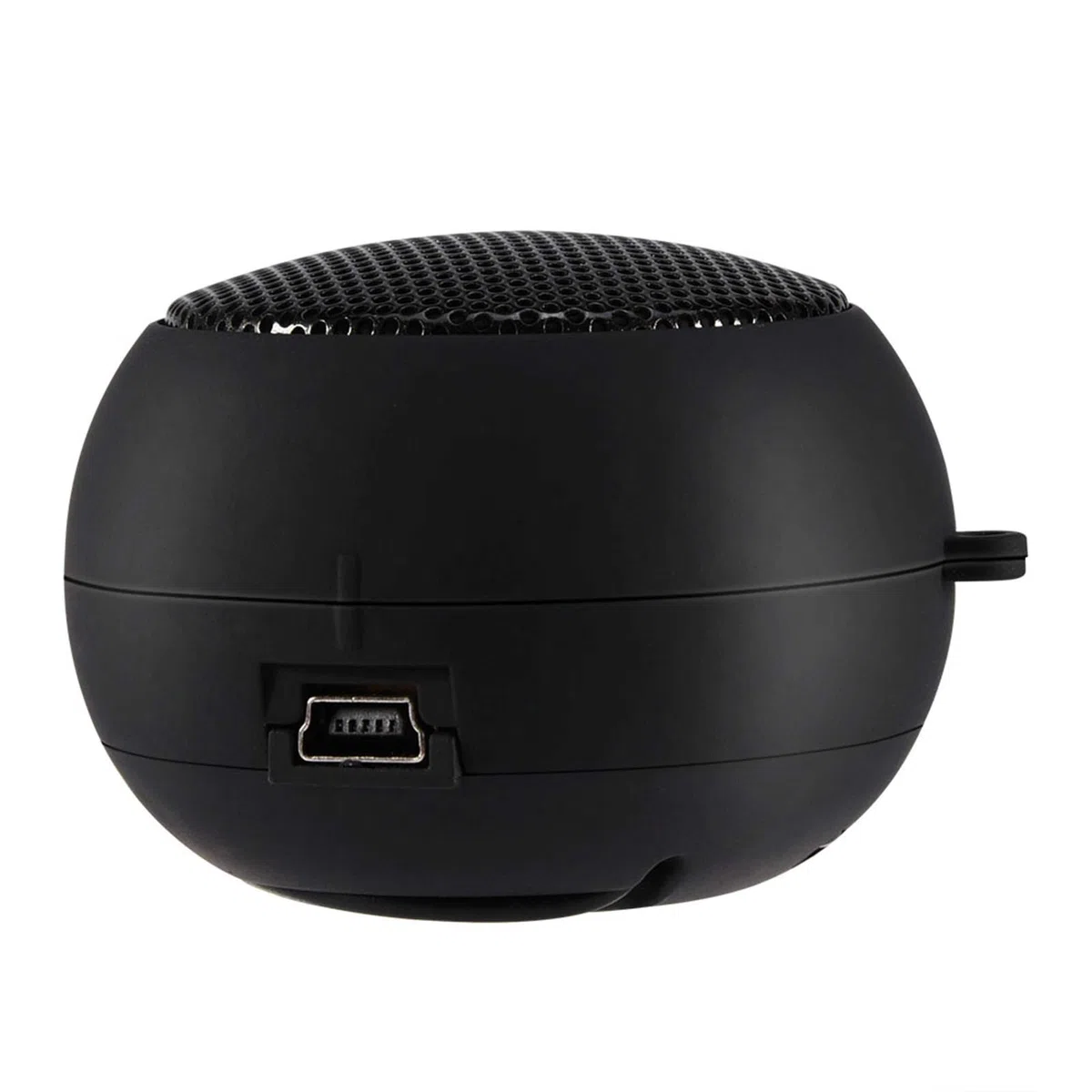 Mini subwoofer per musica da viaggio all'aperto con altoparlante retrattile unico portatile, con cavo audio da 3,5 mm, per tablet MP3 MP4 MP5 Mobile Computer Computer(Nero)