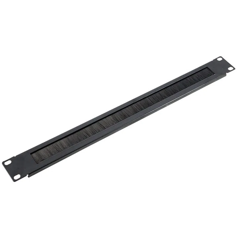 Pannello - Pannello monolyth 1U per montaggio su rack da 19", con spazzola per gestione dei cavi, facilita il flusso d'aria e l'ordine nello spazio