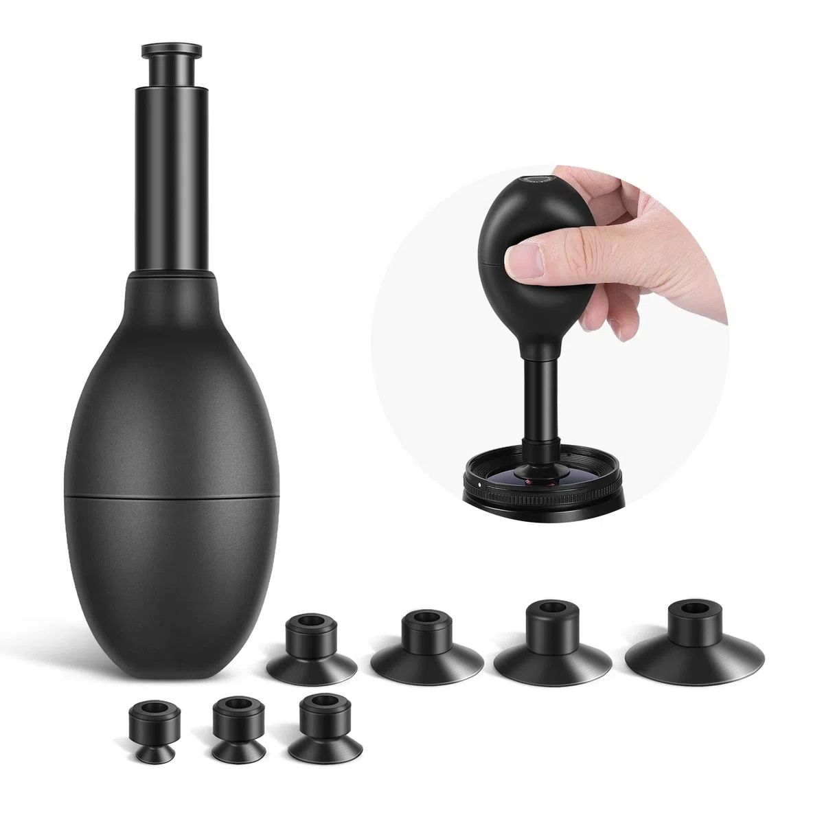 NEEWER 8-in-1 Kit di Penna a Vuoto Aspirante con 7 Ventose Intercambiabili, per Presa Posizionamento Pulizia di Circuiti Integrati e Lenti, per Riparazione di Orologi Componenti Elettronici ecc.