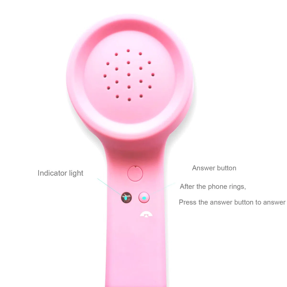 Auricolare e microfono wireless a forma di cornetta del telefono retrò, cornetta telefonica per cellulare，con cavo, per comode telefonate da cellulare