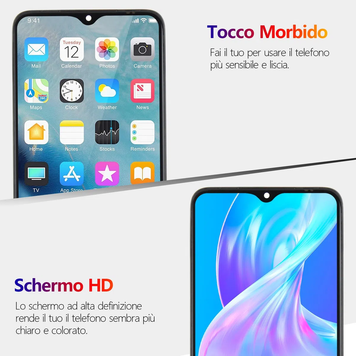 RongZy LCD Schermo per Samsung Galaxy A15 4G di Ricambio Display Touch Screen Digitizer Parti di Riparazione per Samsung Galaxy A15 5G LCD Display con Strumenti(Nero con Cornice, 6.5")