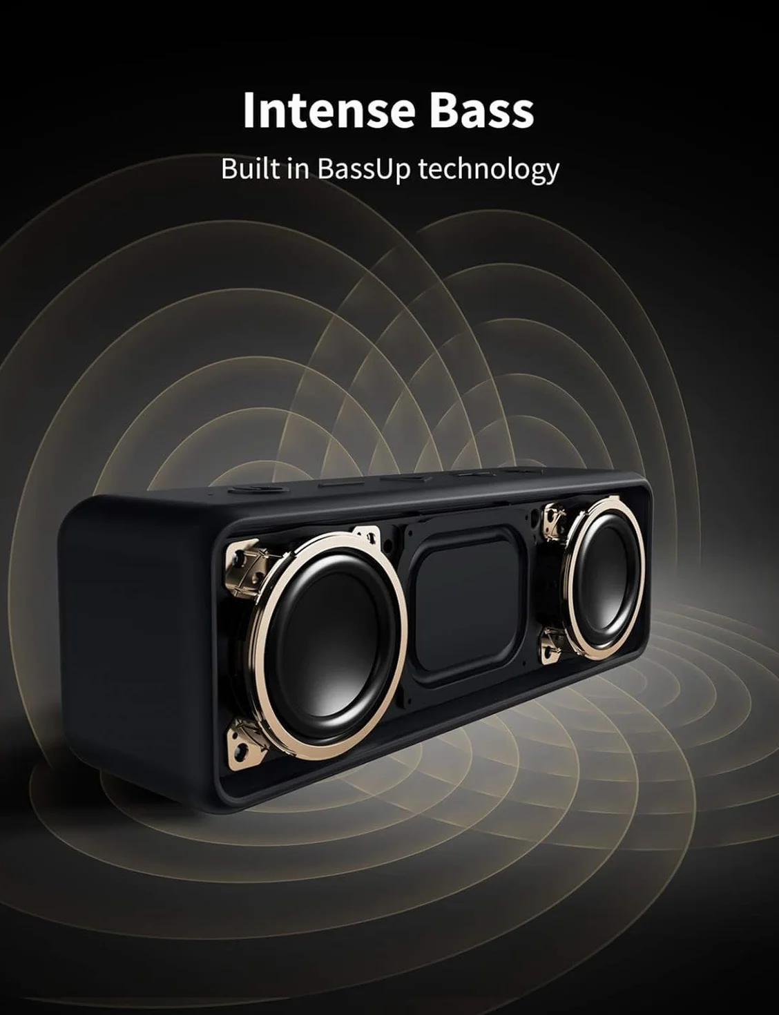 Soundcore Anker 2 Portable Bluetooth Speaker with Stereo Sound 12W, Bluetooth 5, BassUp, IPX7, 24h, Wireless Stereo Pairing, for Home, Outdoor, Travel