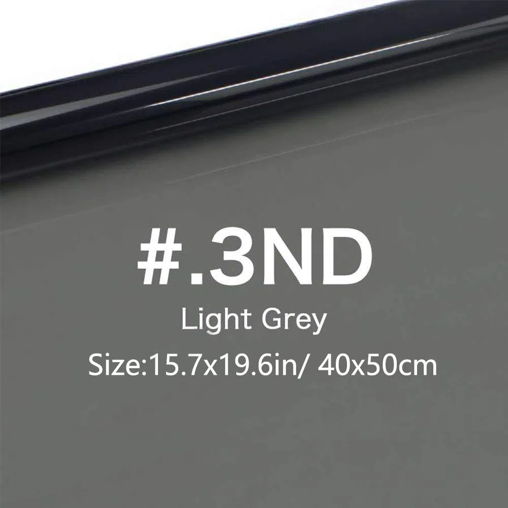 Kit di filtri in gel a densità neutra per illuminazione, 40,6 x 50,8 cm, ND3, ND6, ND9 per studio fotografico, video, torcia elettrica, fotografia a LED, 6 pezzi