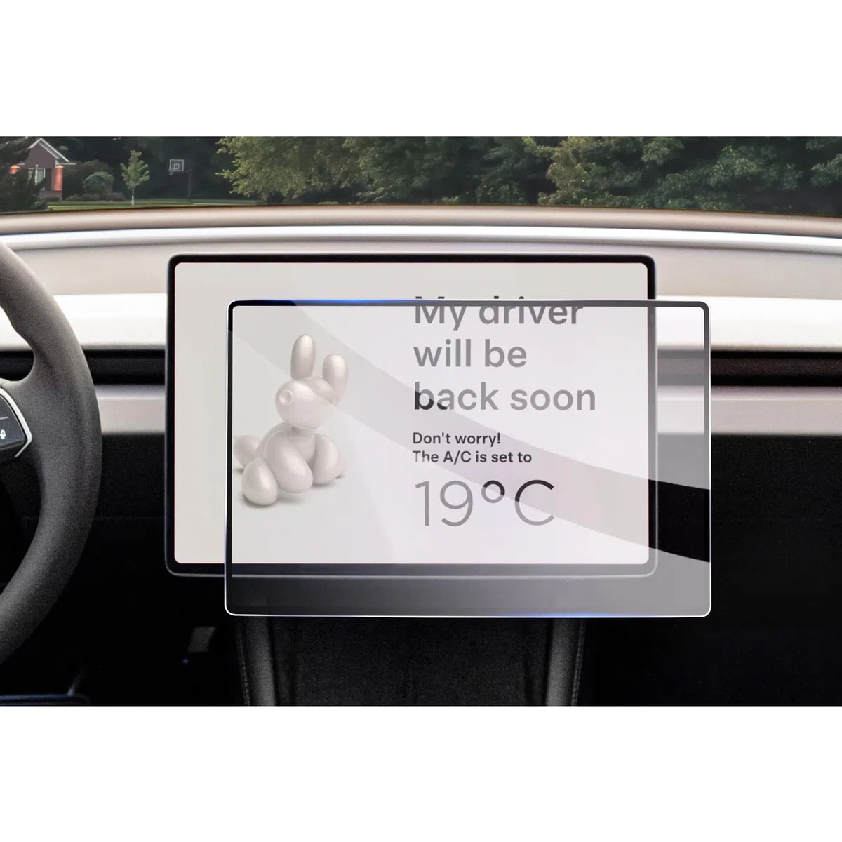 GAFAT 15,4" Tesla Model Y Juniper 2025/ Model 3 Highland 2024 2025 Pellicola Protettiva per Navigazione, Tesla Model Y 2025 TouchScreen Pellicola in Vetro, Antiurto, 9H Anti-Graffio (Non 1 6")