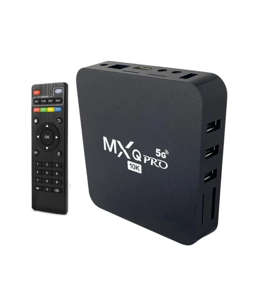 TV Smart Box Android 10.0 Mxq pro 8K WiFi 5G Media Player Quad Core 4GB Ram 32 gb Rom con Telecomando