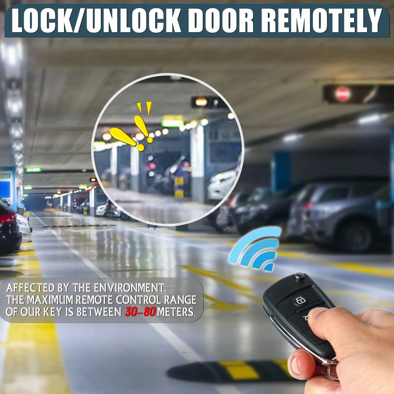 XUKEY Chiusura Centralizzata per Auto Universale Keyless Go Retrofit Sistema di Accesso senza Chiave Serratura per Auto Sistema di Accesso senza Chiave con 2 Kit di Controllo Remoto