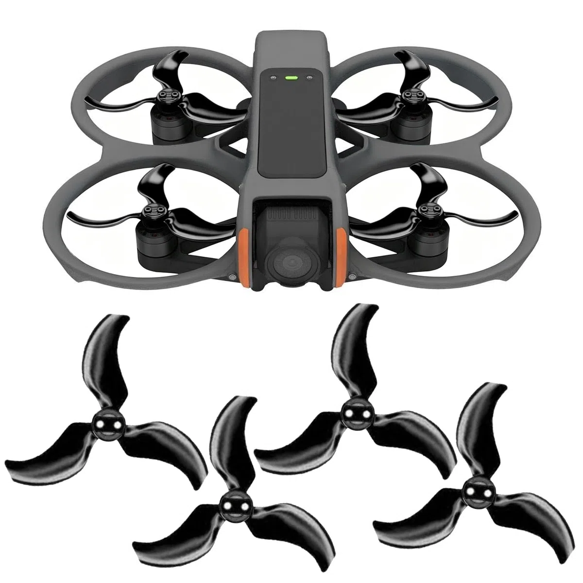 Eliche Stealth for DJI Avata 2 - Nere, 4 pezzi(Svart)