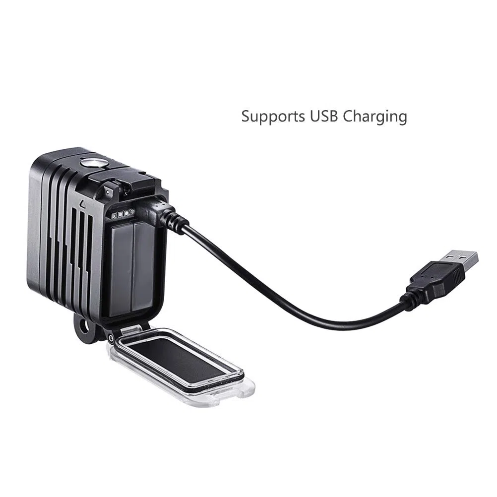 SOONSUN - Luce subacquea da 50 m, multifunzione, impermeabile, per GoPro Hero 8, 7, 6, 5, 4, 3, Fusion Session, Canon Nikon Pentax e altre fotocamere Action e DSLR (doppia batteria inclusa)
