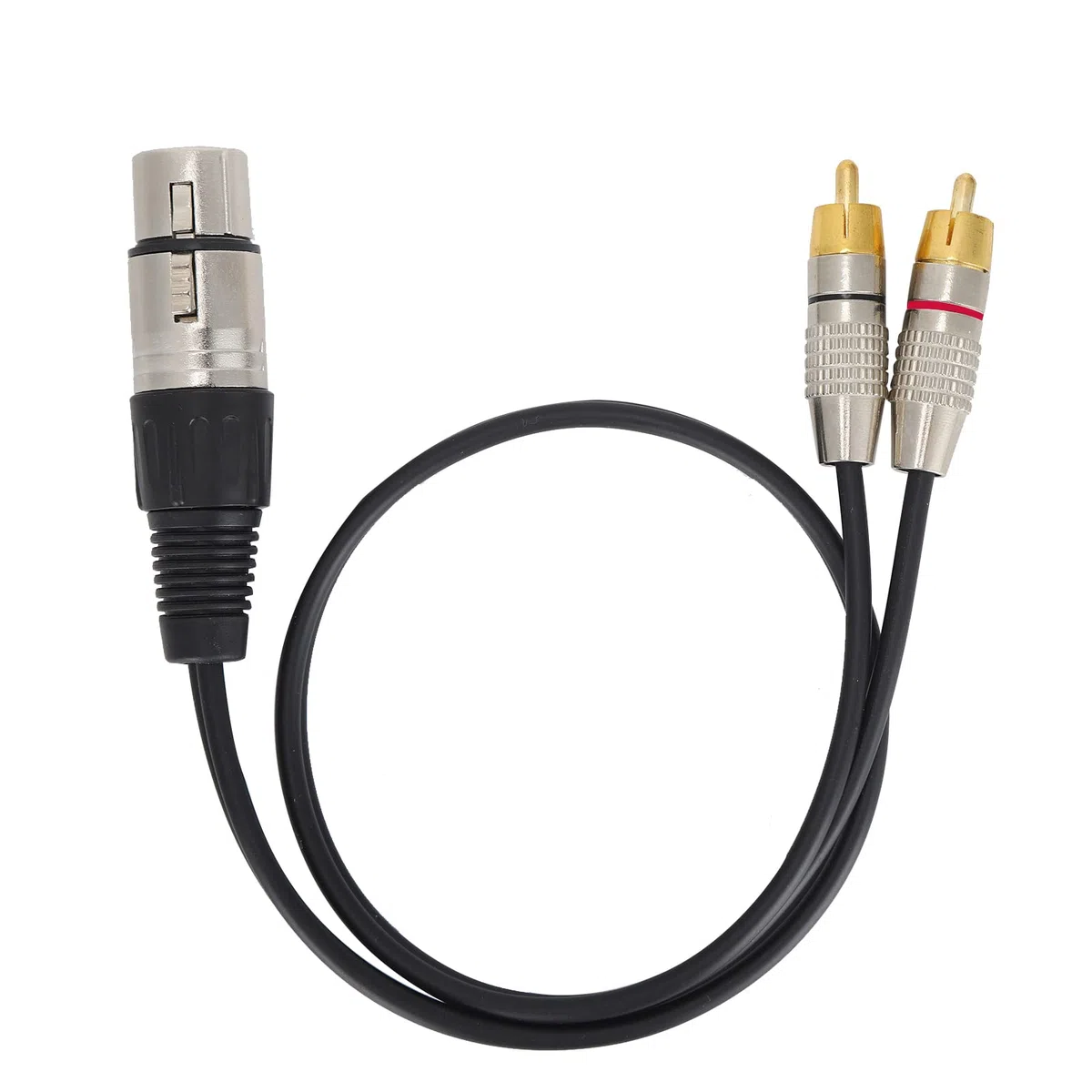 Splitter audio - Cavo da XLR femmina a 2 RCA maschio per home theater e apparecchiature audio professionali, cavo schermato di alta qualità per mixer, registratori e amplifica