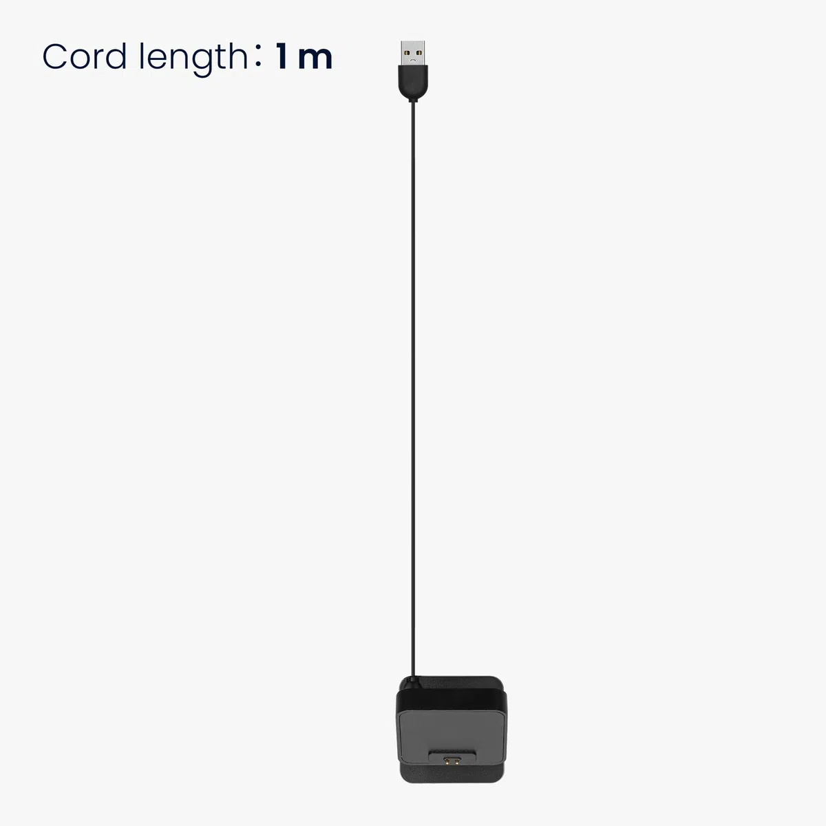 kwmobile Caricabatterie Orologio Fitness Compatibile con Xiaomi Redmi Watch 4 / Redmi Watch 5 / SmartBand 10 9 8 - USB Charger Smart Watch - Stand Caricatore Smartwatch con Filo 100 cm