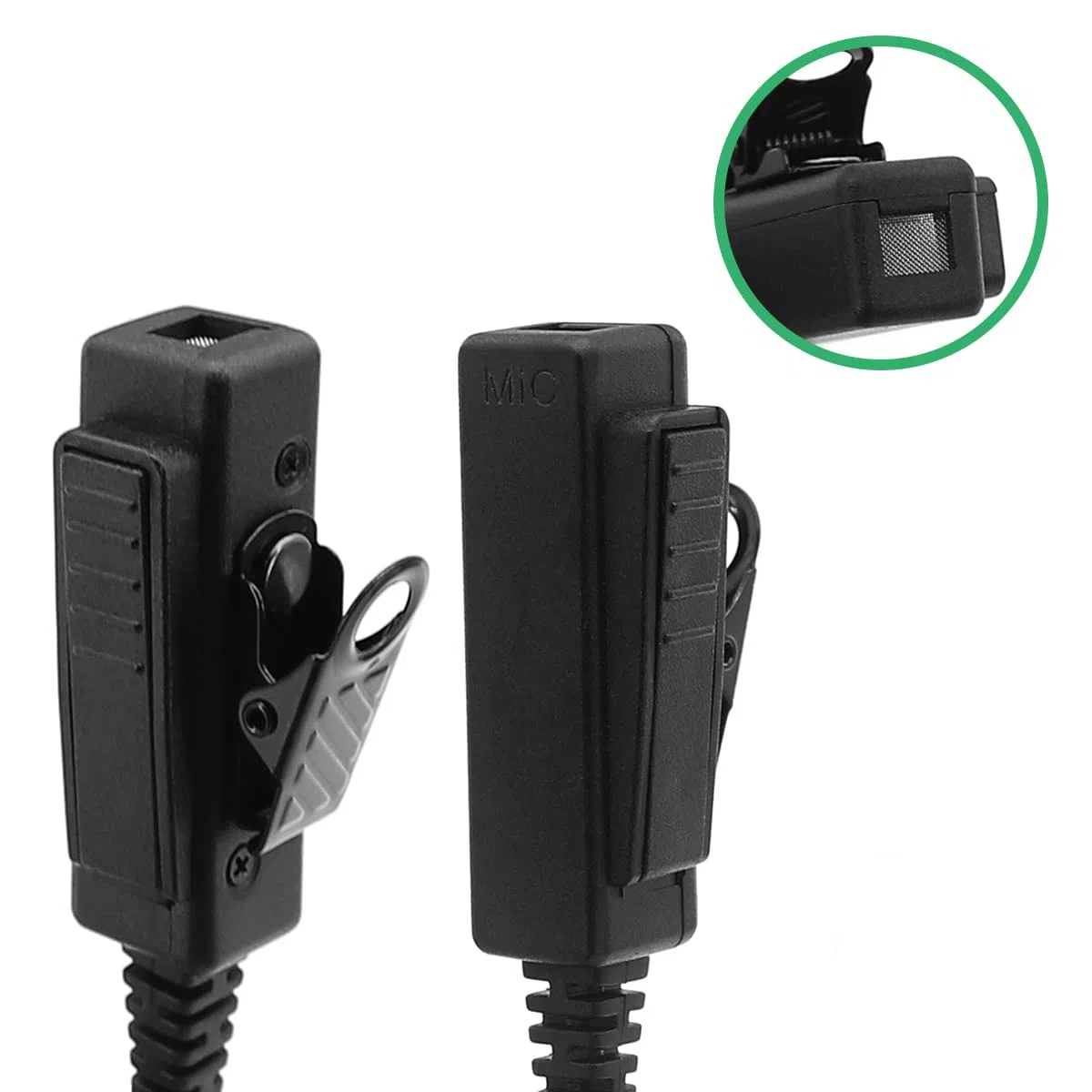 Auricolare auricolare compatibile con radio Midland G15Pro G18 HYT Hytera BD505 HYT2100 PD405 PD505 TC-620 Walkie Talkie FBI Style Covert Acoustic Tube Big PTT a 2 pin con vite