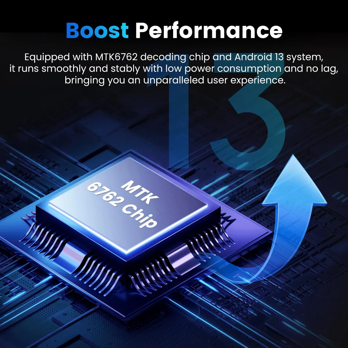 Diofox Lettore MP3 con Bluetooth e WiFi, sistema operativo Android 13, 3+32GB di memoria, lettore MP3 MP4 con touchscreen da 4,02 pollici, Spotify, Amazon Music, Deezer, Play Store, fino a 512GB-Nero