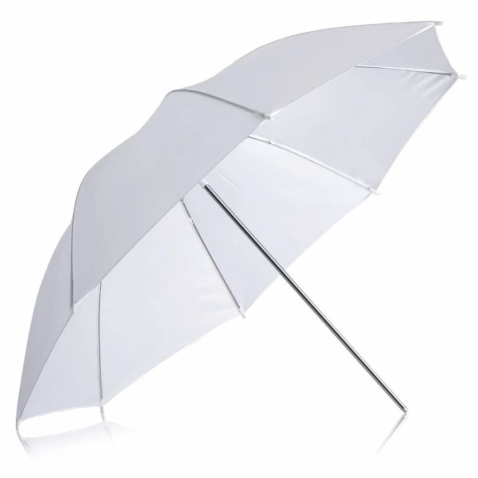 Neewer - 33"/84cm Bianco Traslucido Ombrello da Studio Flash Foto Studio Umbrella Compatibile con Tutti Flash