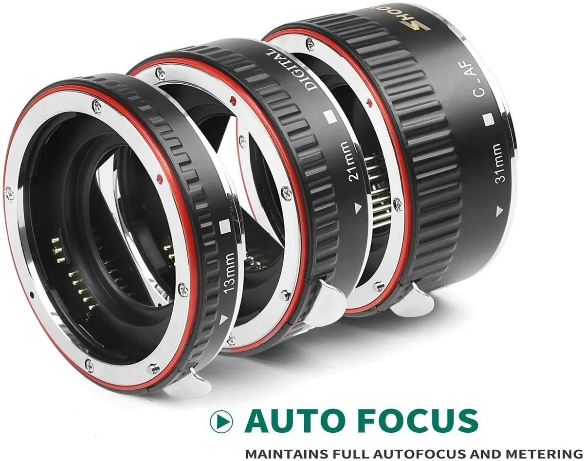 Set di tubi di prolunga macro per messa a fuoco automatica per fotocamere Canon EOS EF DSLR 1100D 700D 650D 600D 550D 500D 450D 400D 350D 300D 100D 70D