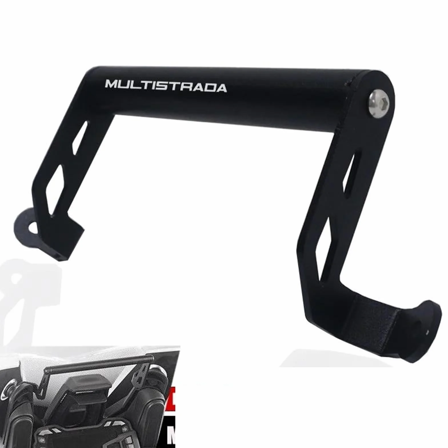 Ducati MULTISTRADA MTS 950/1200/S 1200S ENDURO 2020-2021 Telefono Piastra Staffa Supporto Per Navigatore GPS Moto 22 Mm NERO