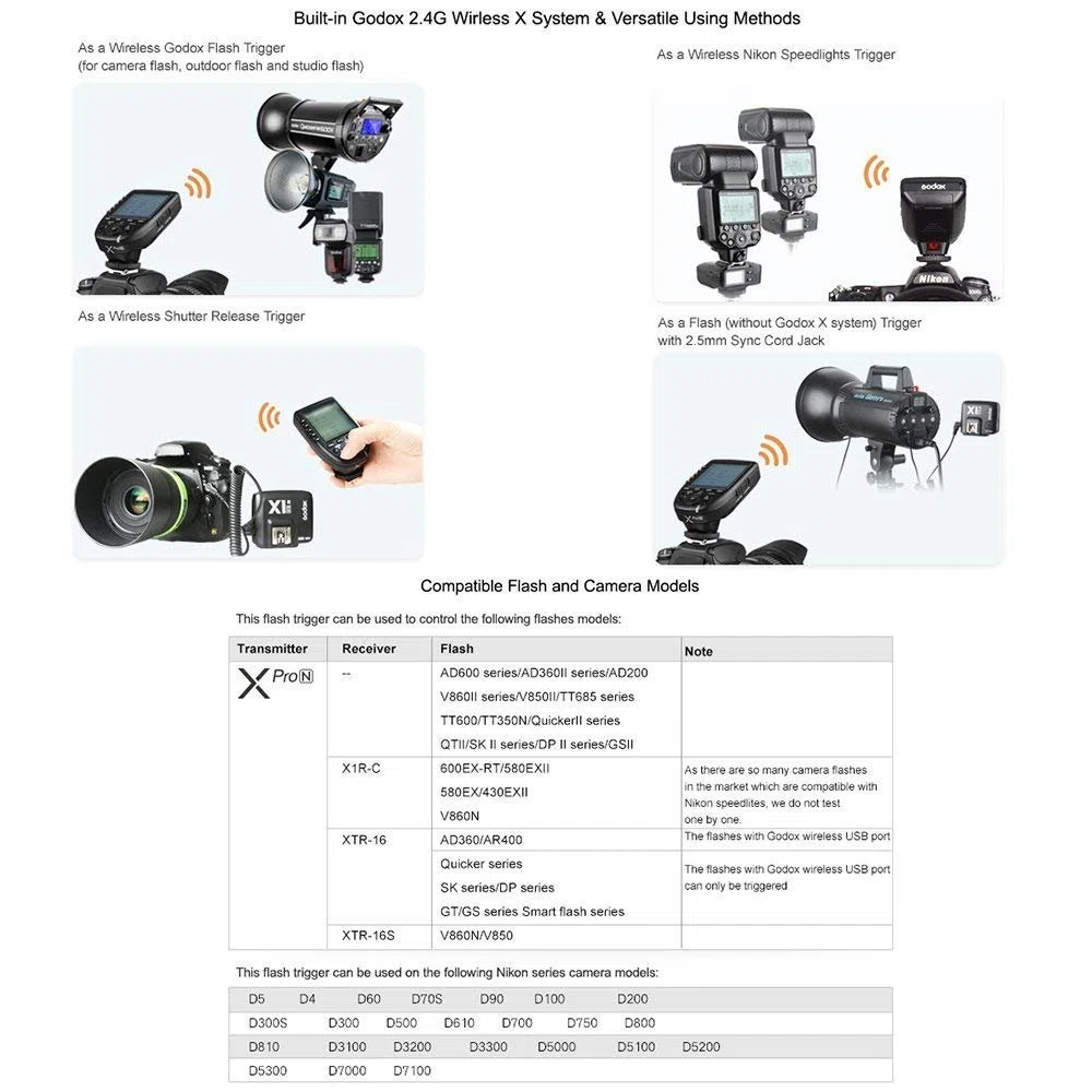 Godox XPro-S TTL Wireless Flash Trigger 2,4 G XproS Trasmettitore 1/8000s HSS E-TTL Ad Alta Velocità per Fotocamere Sony A77II A77 A99 ILCE-6000L A9 A7R A7RIII A350 DSC-RX10