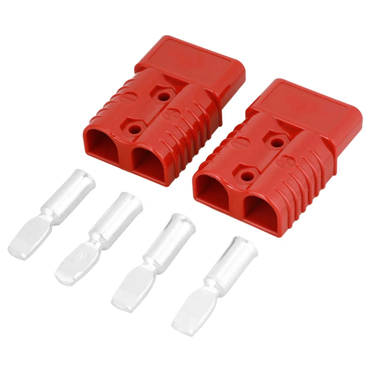 Connettore rapido per batteria, 175A 600 V Rosso Batteria Connettore rapido Spina connettore per verricello con 4 accessori, alta tensione e forte conduttività elettrica (2 pezzi)