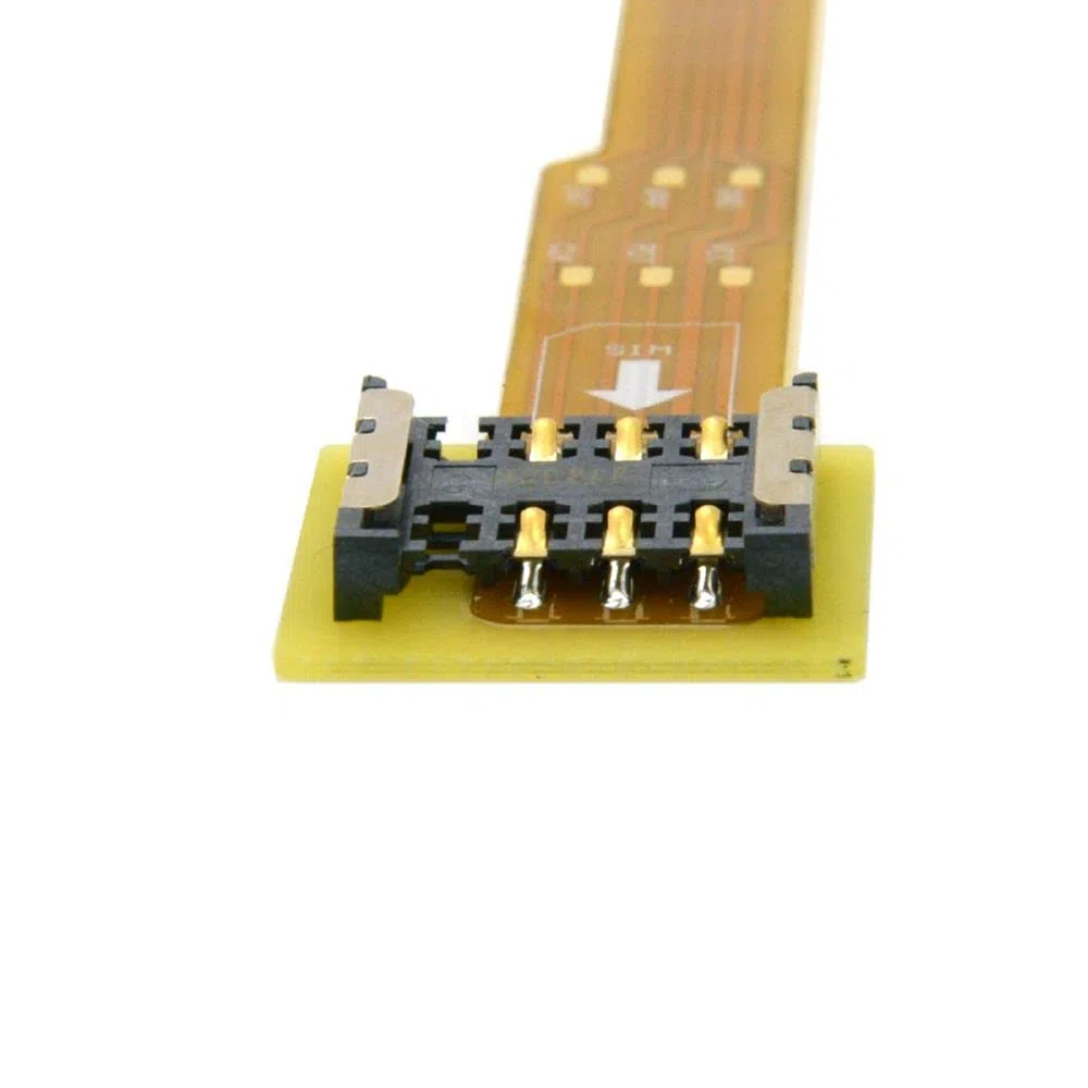 cablecc Cavo di prolunga da micro SIM a nano SIM, maschio-femmina, cavo di prolunga morbido piatto FPC, 10 cm
