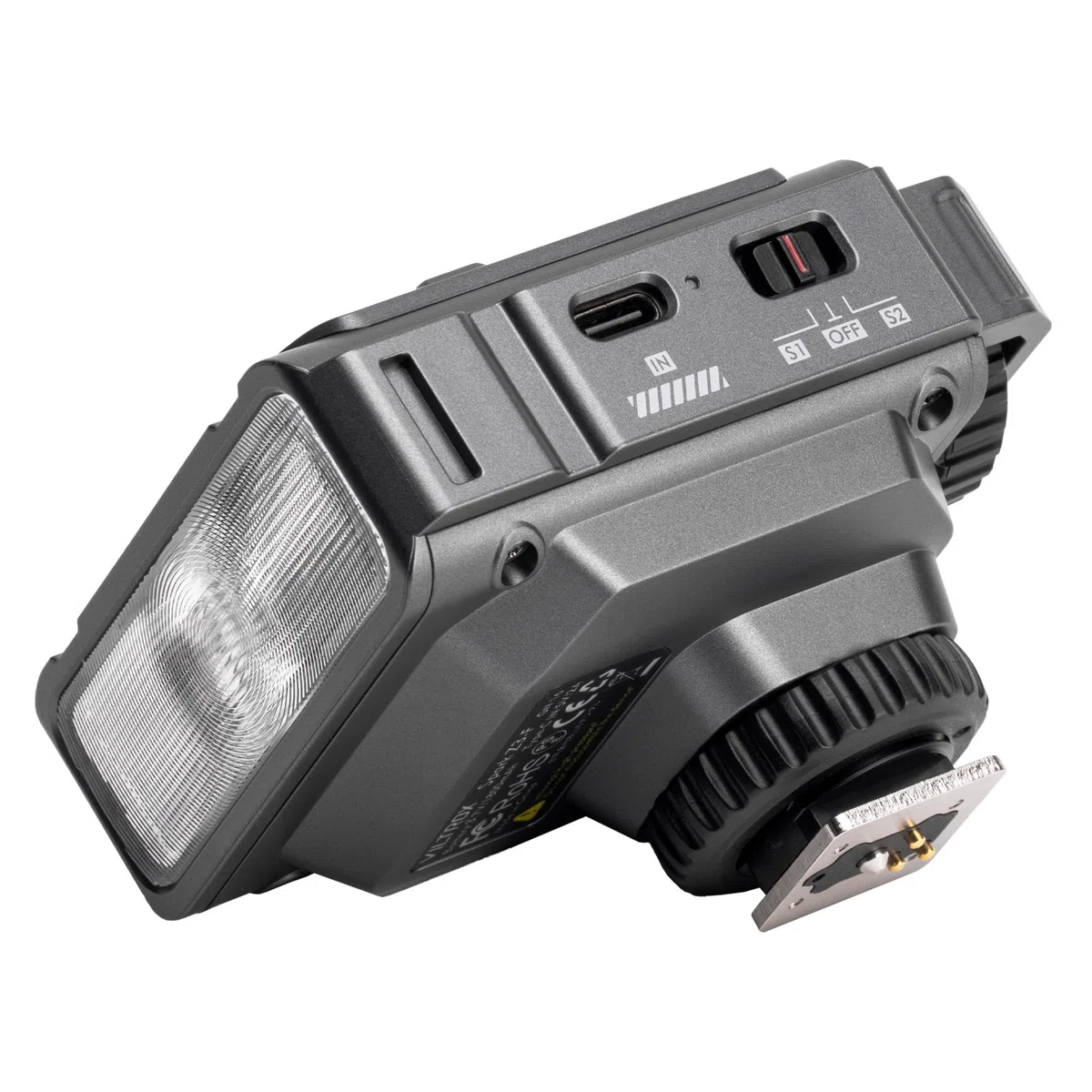 VILTROX TTL Flash Speedlite per Canon Fotocamera,Mini Flash GN16 con 7 Livelli di Potenza,Batteria da 26W/s 1800mAh,1 tempo di richiamo,Controllo Ottico S1/S2Compatibile con Canon,Grigio(Z3-C)