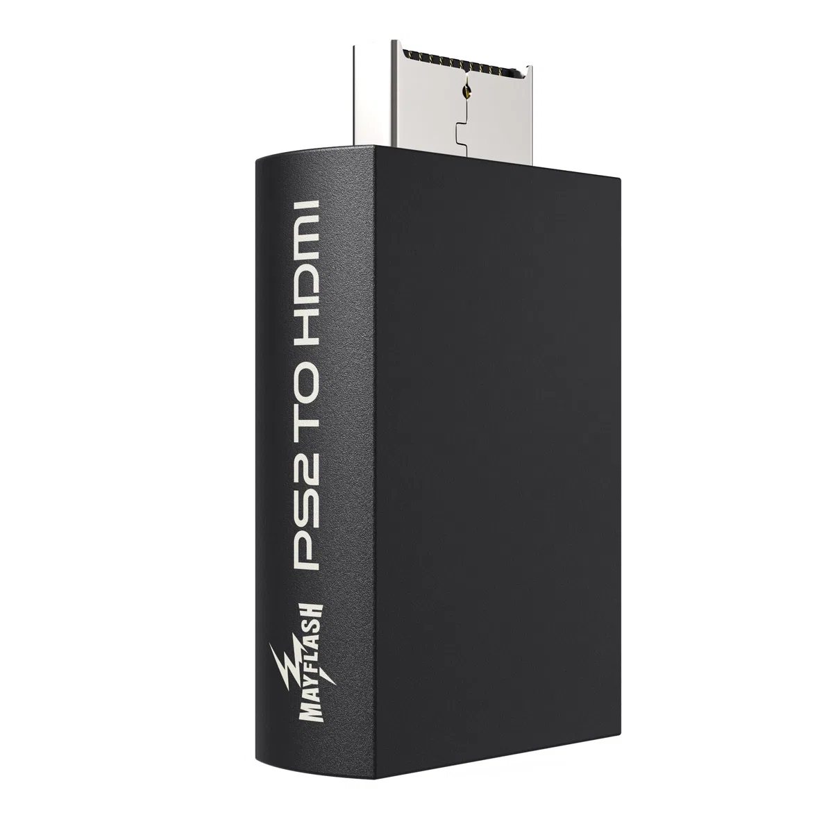 May Flash Adattatore convertitore da PS2 a HDMI, convertitore video con uscita audio da 3,5 mm per HDTV e monitor HDMI, compatibile con tutte le modalità di visualizzazione PS2