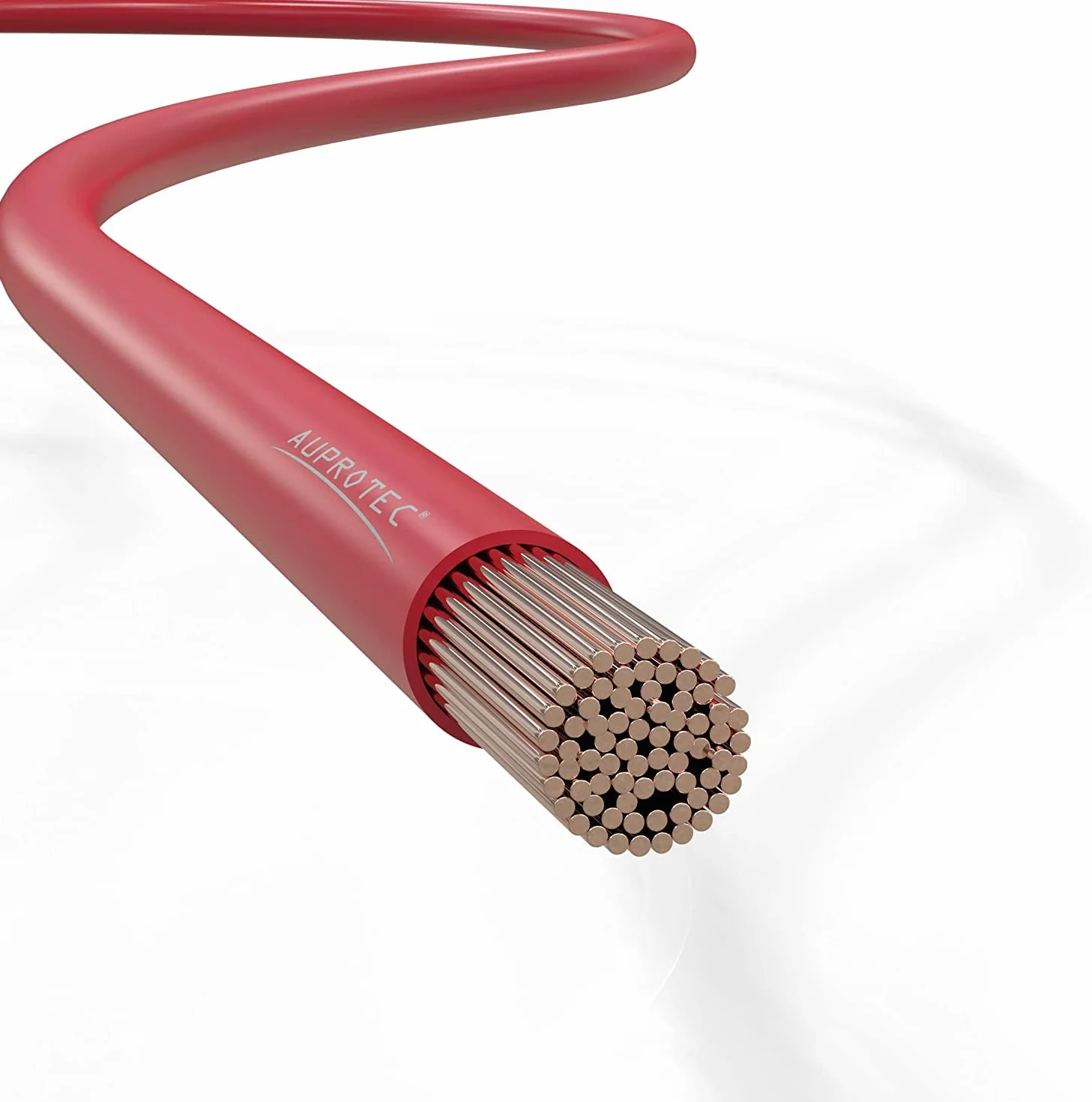 AUPROTEC Cavo unipolare 6,0 mm² Filo Elettrico ad Anello: 10m, Rosso